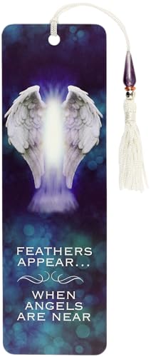 Feathers Appear When Angels Are Near Beaded Bookmark