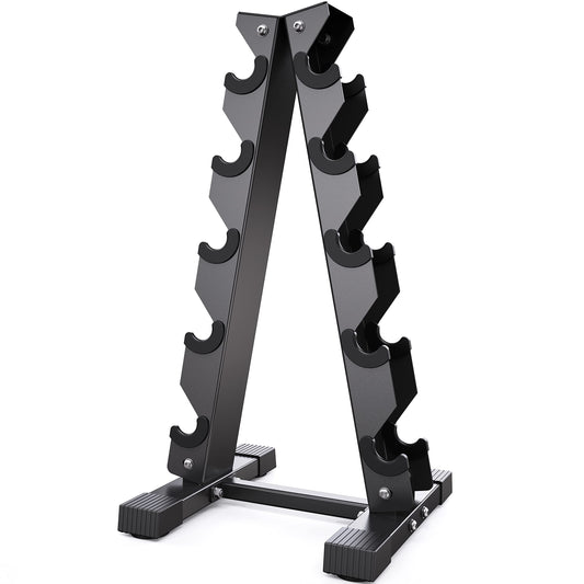 AKYEN A-Frame Dumbbell Rack Stand Only, Weight Rack for Dumbbells Compact Home Gym Space Saver (480LBS Weight Capacity, 2022 New Version)