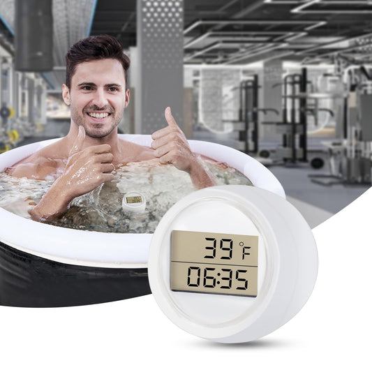 Ice Bath Thermometer Timer, Floating Thermometer for Ice Bath, Waterproof IP67, Cold Plunge Thermometer & Timer, Ice Bath Cold Plunge Accessories, Digital Display with Light.