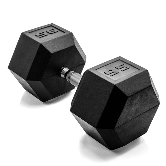 CAP Barbell 15 LB Coated Hex Dumbbell Weight, New Edition